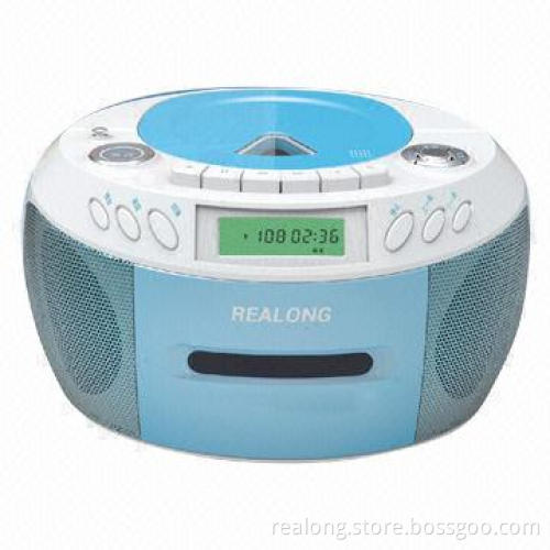 CD Boombox with Cassette Play and FM/AM Radio